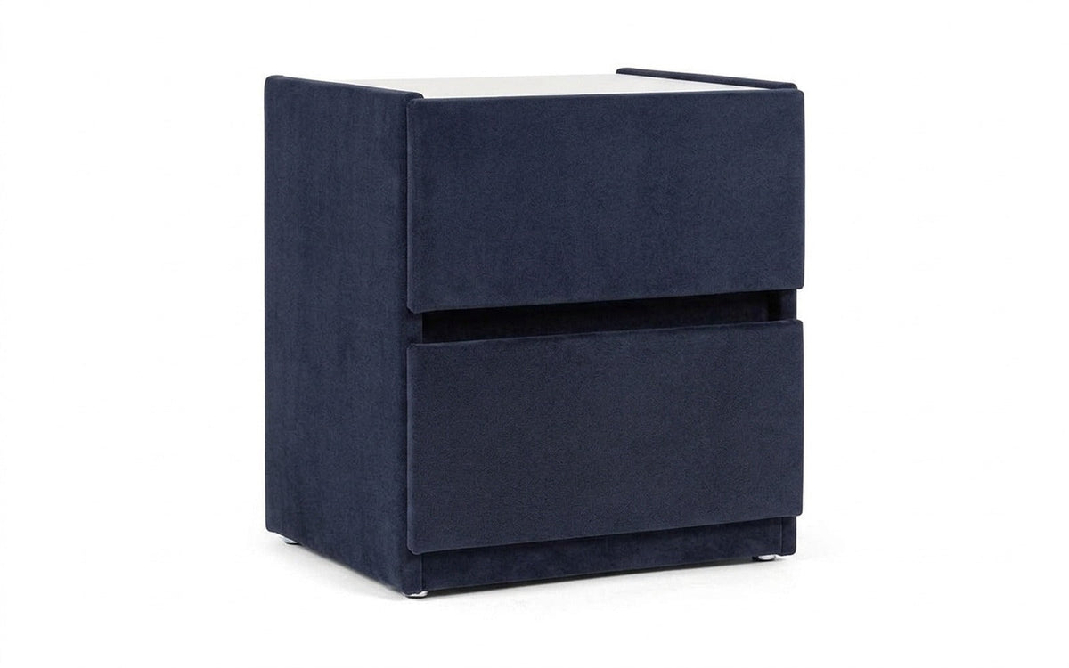 Oscar nightstand in Casanova Scandy fabric, product photo on white background