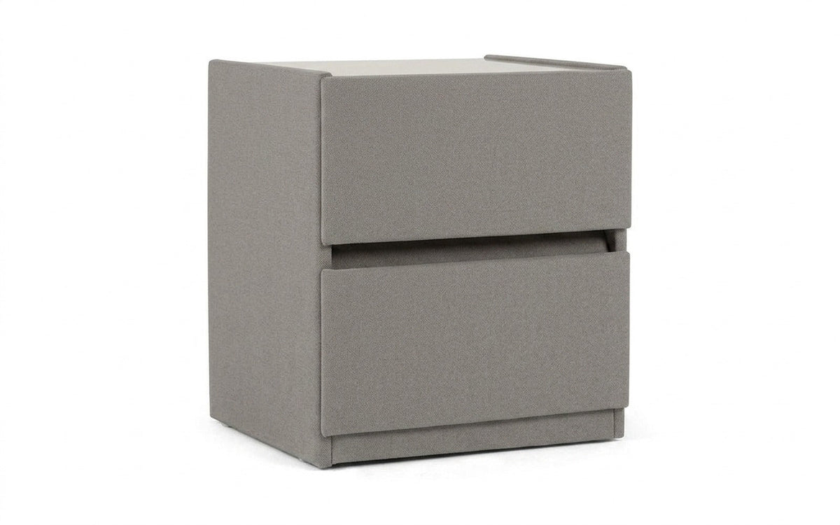 Oscar nightstand in Dumont 24 fabric, product photo on white background