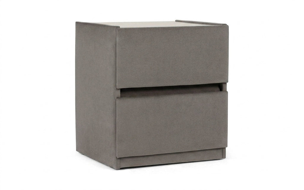 Oscar nightstand in Galaktika Ash fabric, product photo on white background