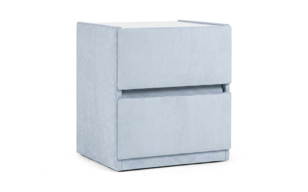 Oscar nightstand in Galaktika Cloud fabric, product photo on white background