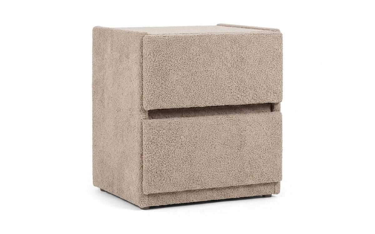 Oscar nightstand in Soul 112 fabric, product photo on white background