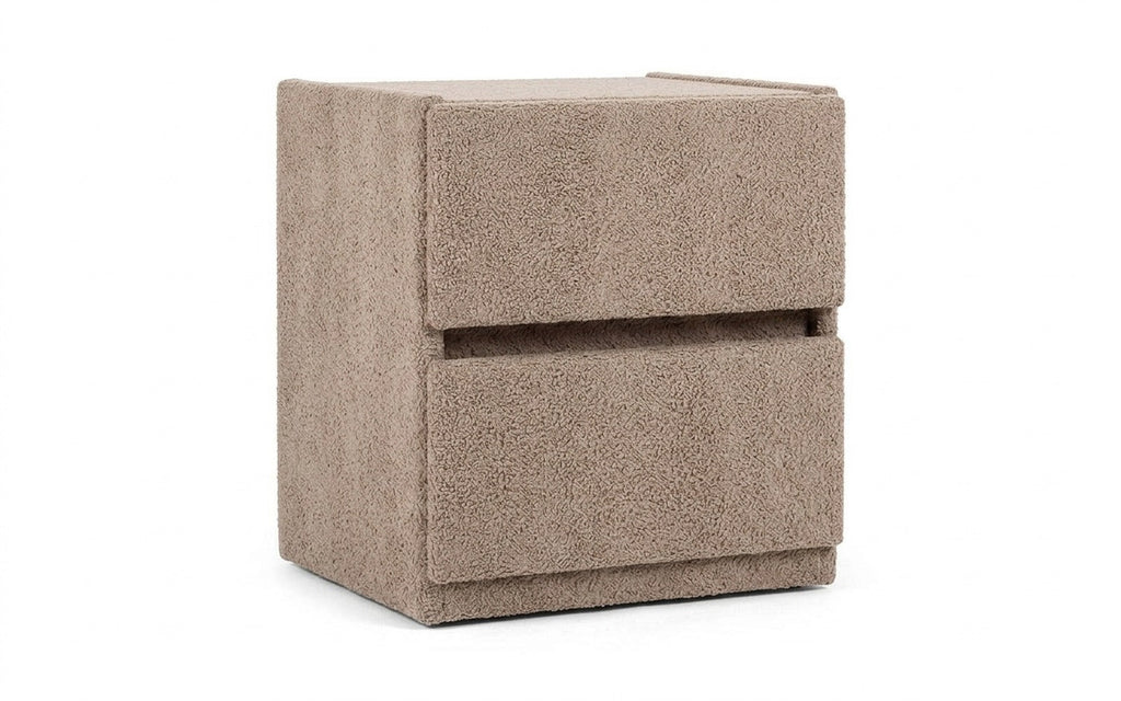 Oscar nightstand in Soul 292 fabric, product photo on white background