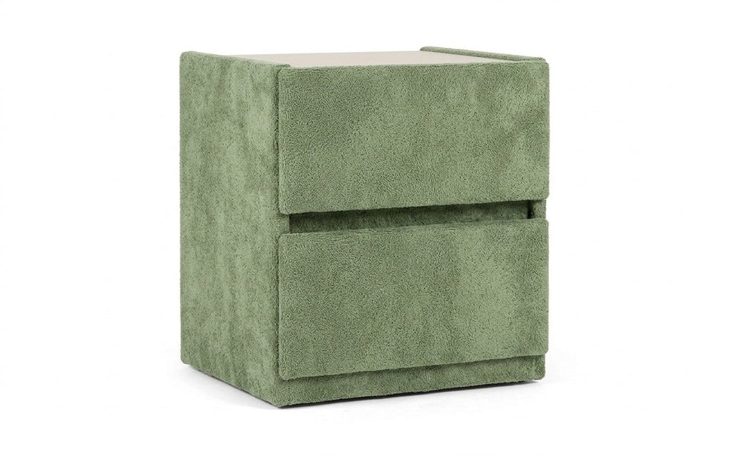 Oscar nightstand in Soul 618 fabric, product photo on white background