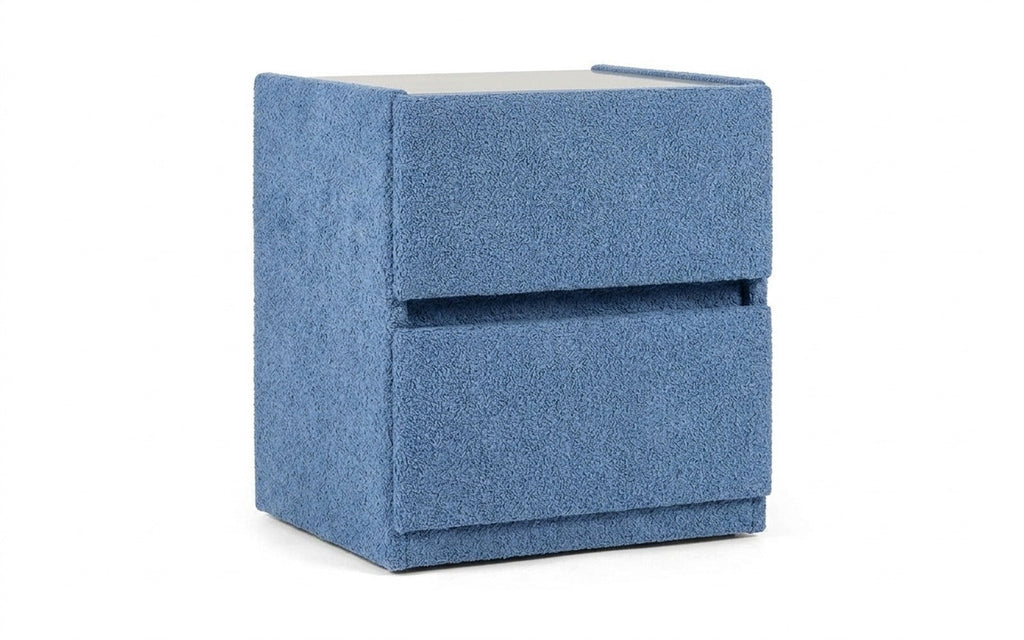 Oscar nightstand in Soul 784 fabric, product photo on white background