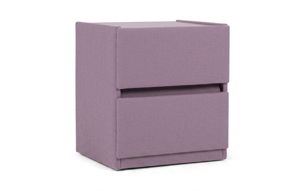Oscar nightstand in Velutto 11 fabric, product photo on white background