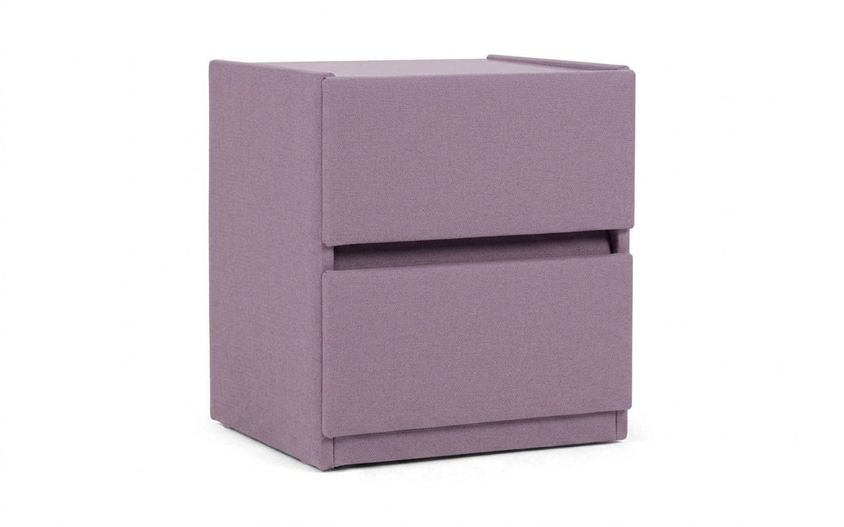 Oscar nightstand in Velutto 11 fabric, product photo on white background
