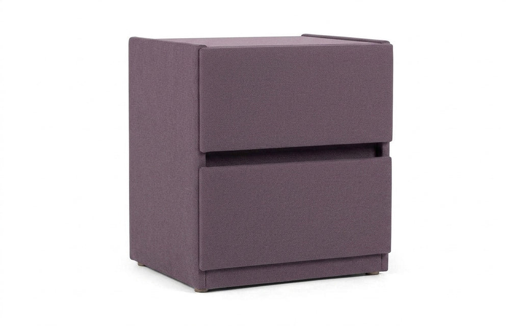 Oscar nightstand in Velutto 19 fabric, product photo on white background