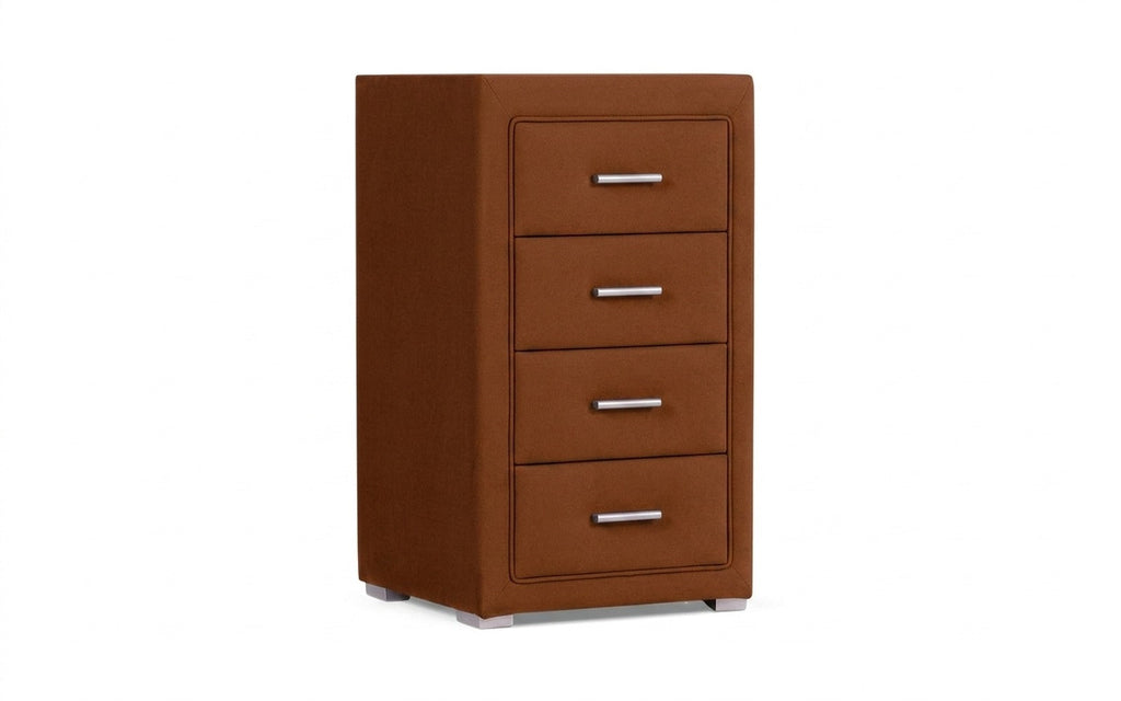 Richmond nightstand in Casanova Desert fabric, product photo on white background