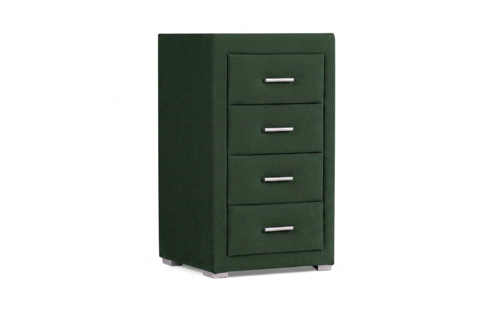 Richmond nightstand in Casanova Grass fabric, product photo on white background