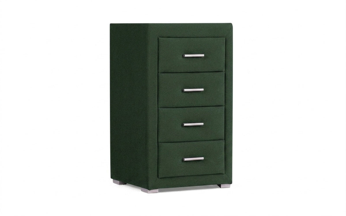 Richmond nightstand in Casanova Grass fabric, product photo on white background
