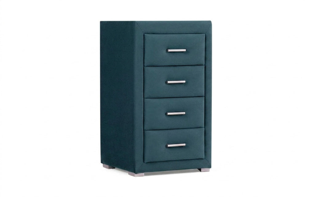 Richmond nightstand in Casanova Seawave fabric, product photo on white background