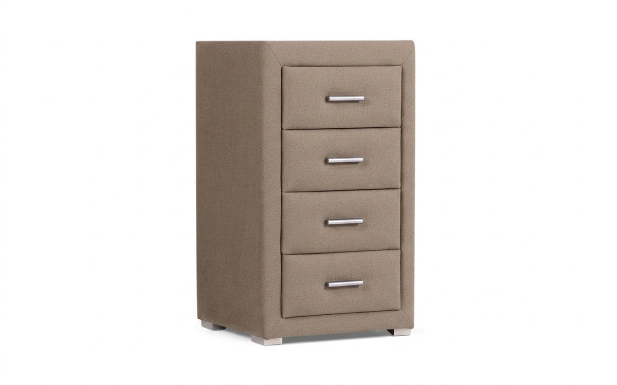 Richmond nightstand in Dumont 02 fabric, product photo on white background