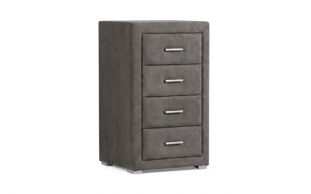 Richmond nightstand in Galaktika Ash fabric, product photo on white background
