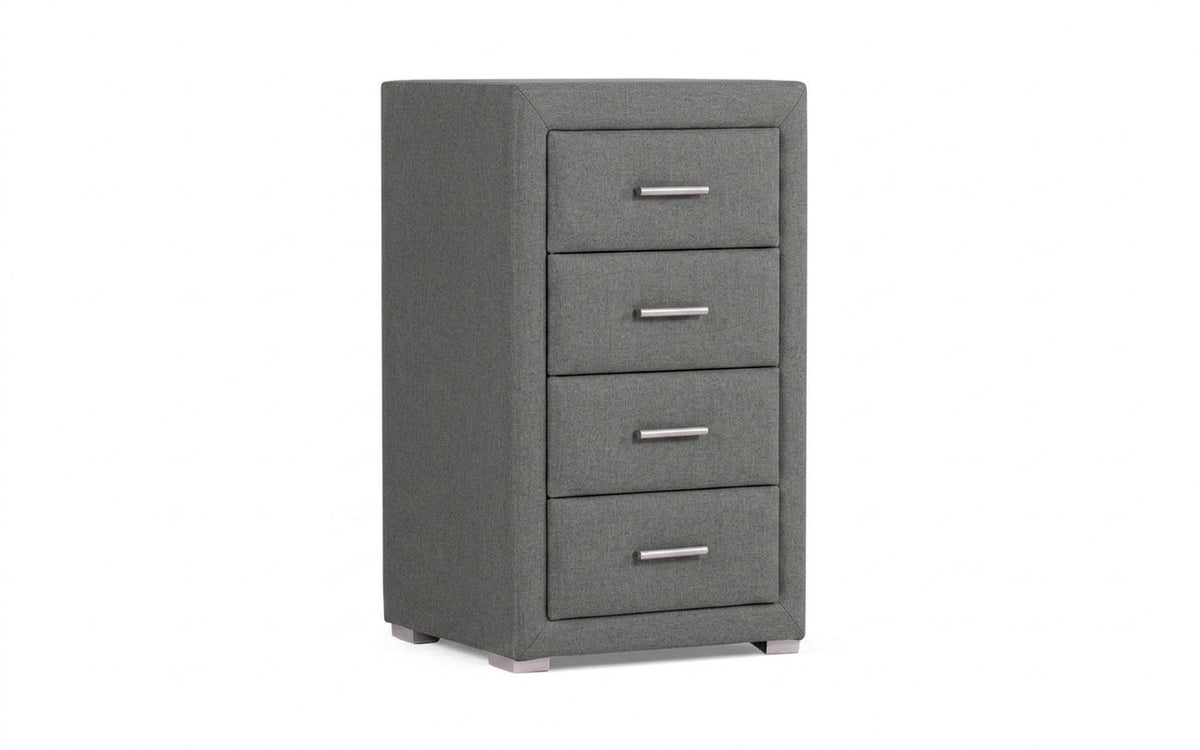 Richmond nightstand in Prime Dark fabric, product photo on white background