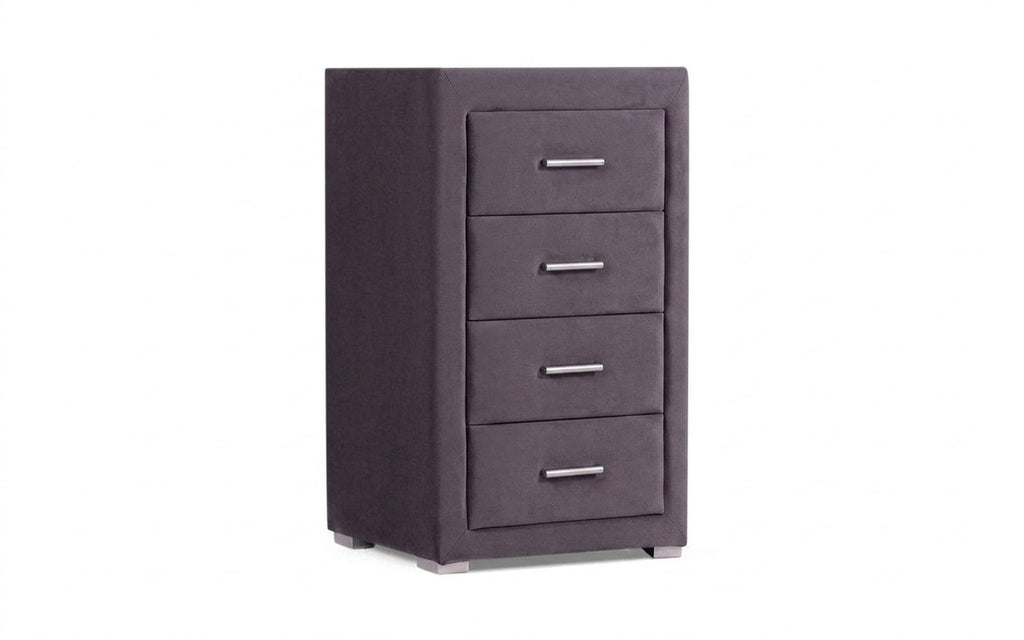 Richmond nightstand in Velutto 19 fabric, product photo on white background