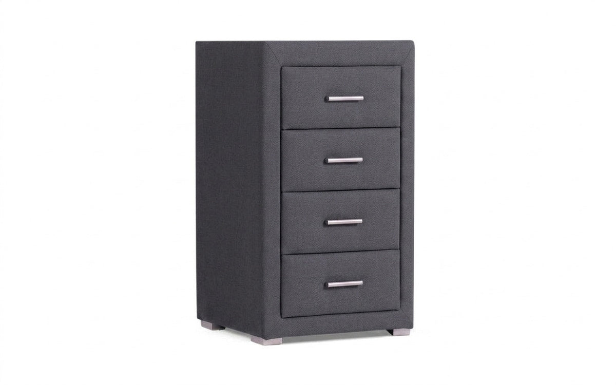 Richmond nightstand in Velutto 32 fabric, product photo on white background