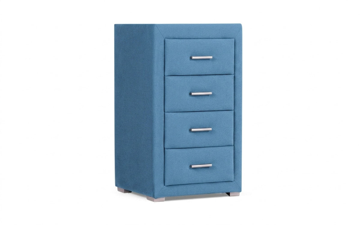 Richmond nightstand in Velutto 47 fabric, product photo on white background