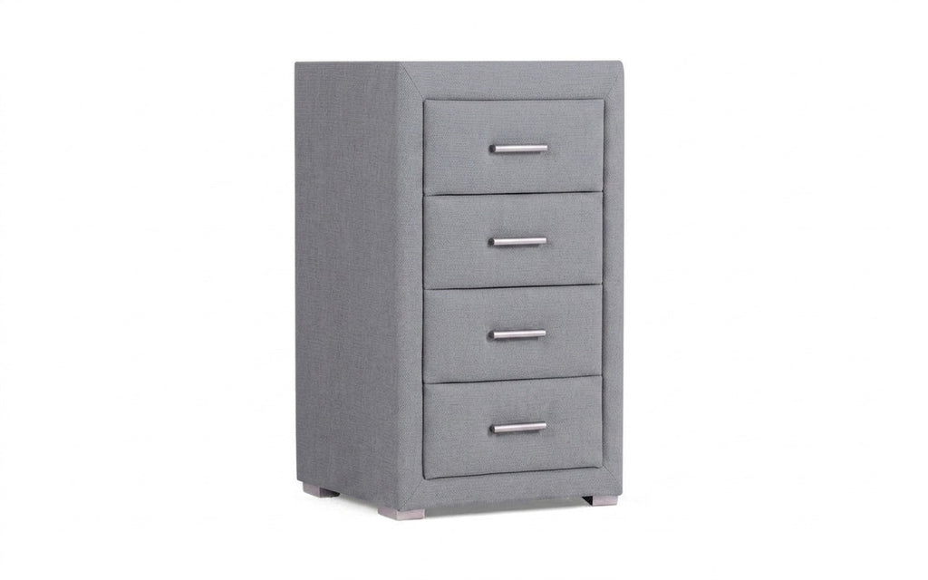 Richmond nightstand in Velutto 52 fabric, product photo on white background