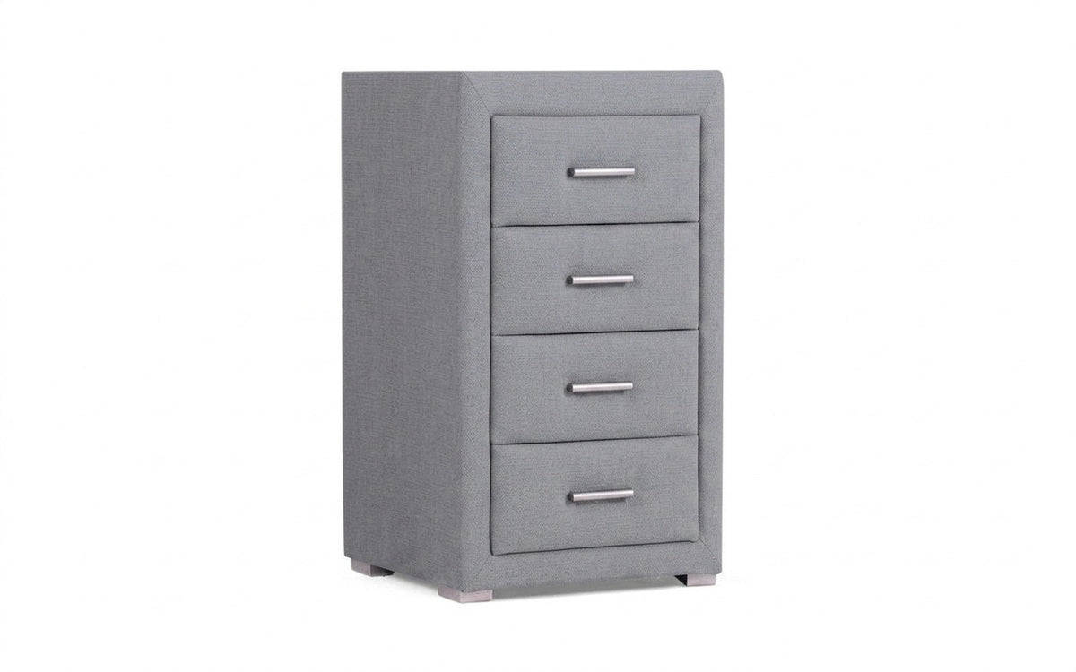 Richmond nightstand in Velutto 52 fabric, product photo on white background