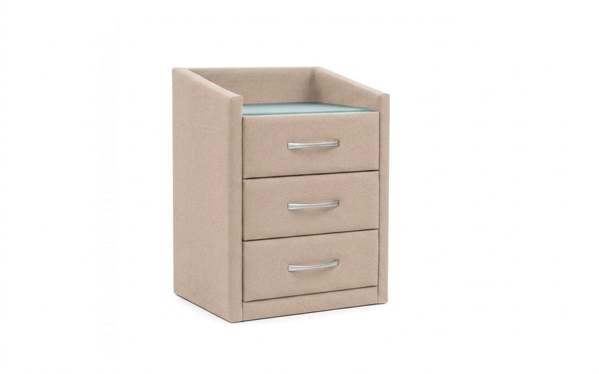 Teffi nightstand in Balance 130 fabric, product photo on white background