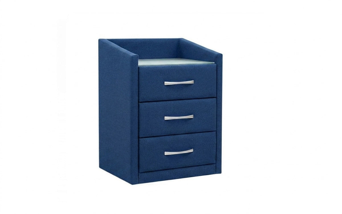 Teffi nightstand in Balance 784 fabric, product photo on white background