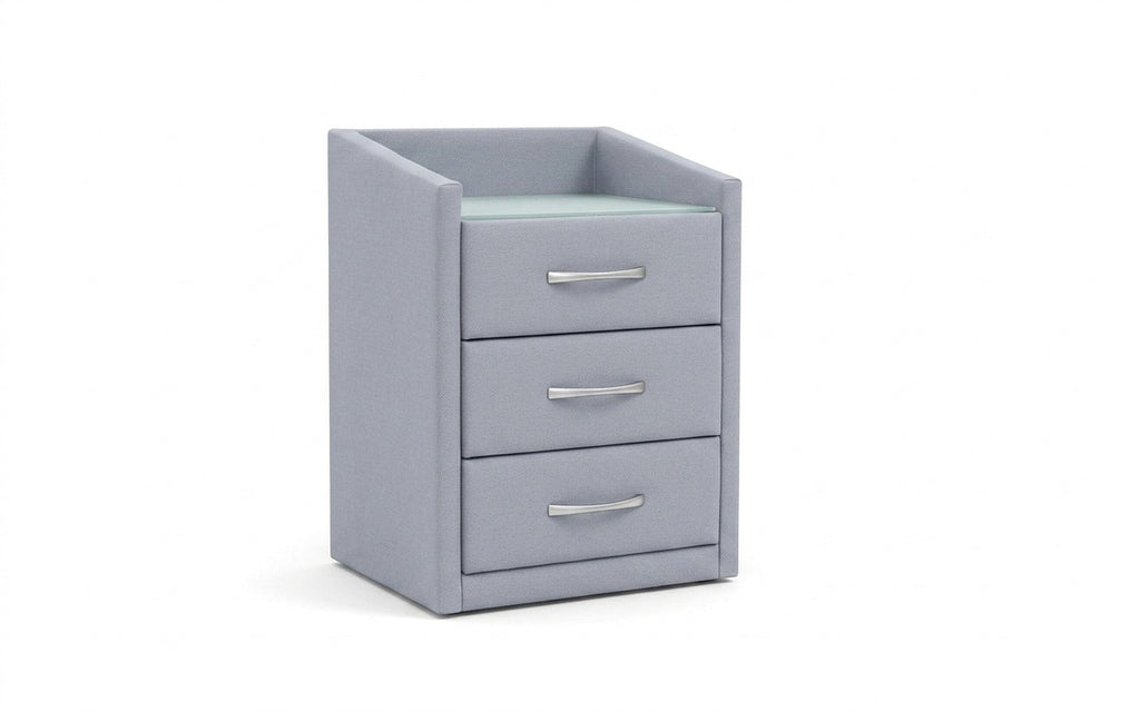 Teffi nightstand in Balance 900 fabric, product photo on white background