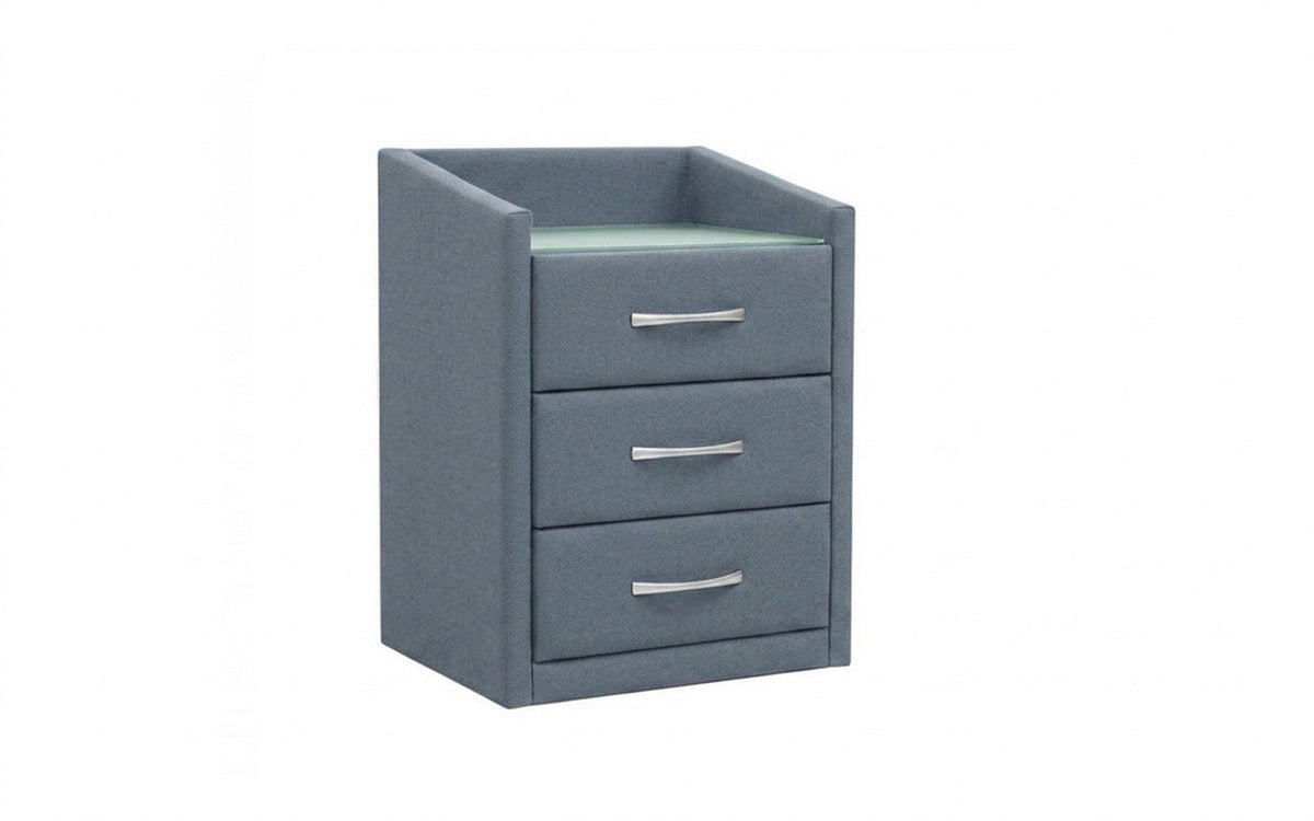 Teffi nightstand in Balance 996 fabric, product photo on white background