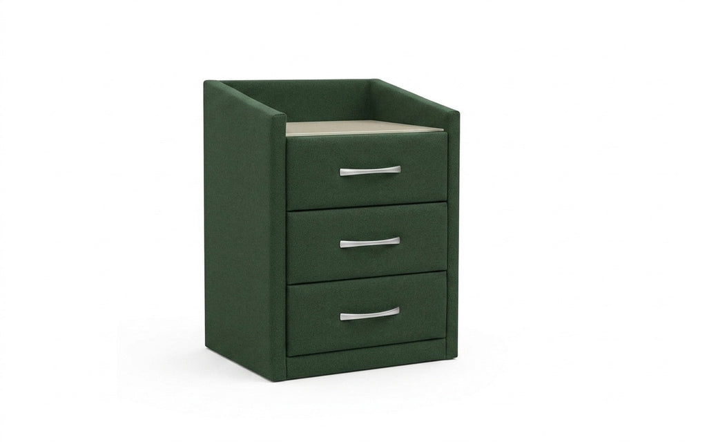 Teffi nightstand in Casanova Grass fabric, product photo on white background