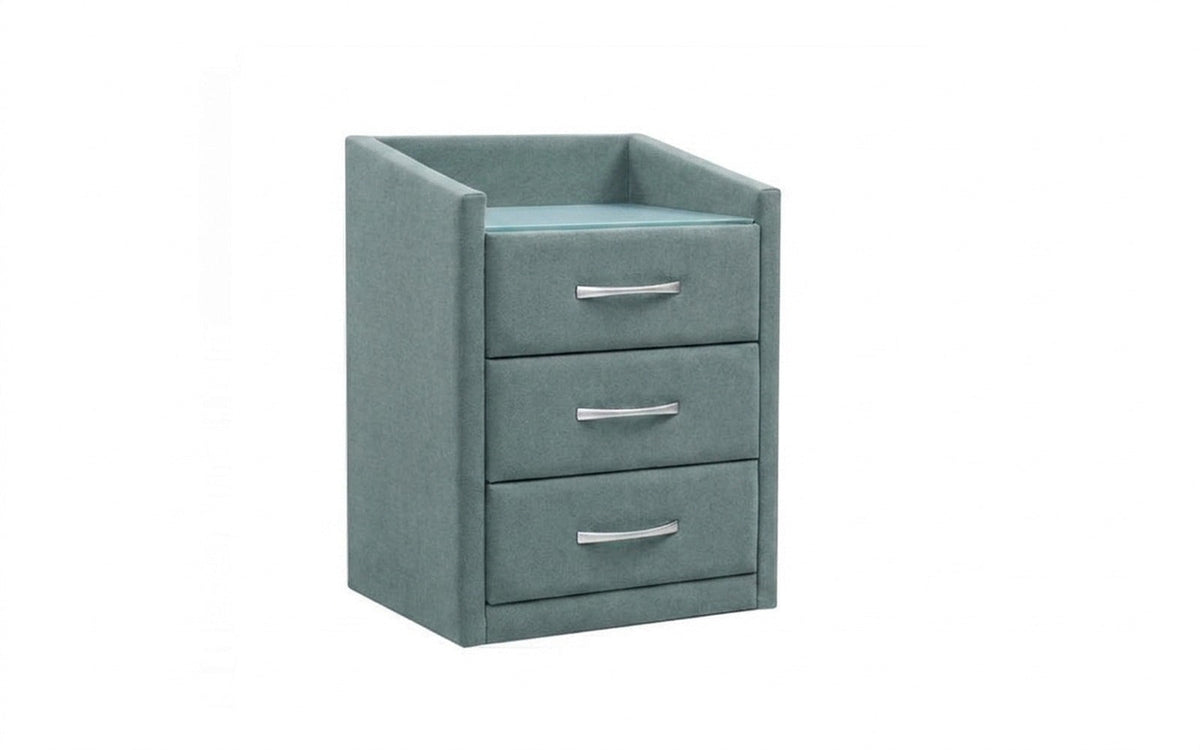 Teffi nightstand in Royal I Capri fabric, product photo on white background