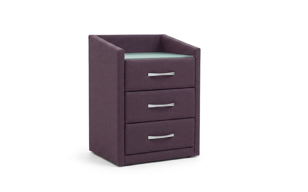 Teffi nightstand in Velutto 19 fabric, product photo on white background