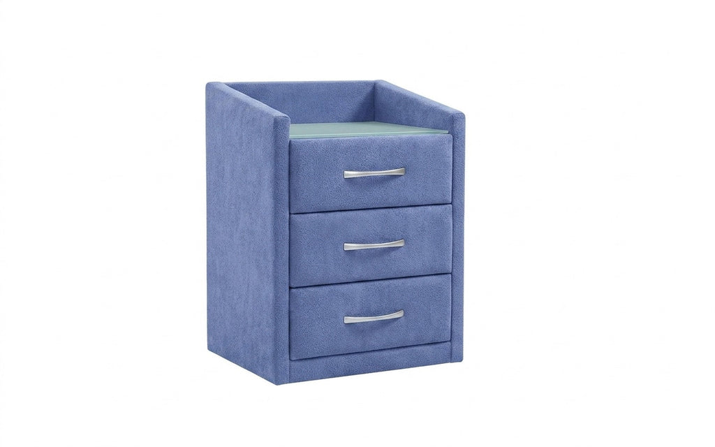 Teffi nightstand in Velutto 48 fabric, product photo on white background