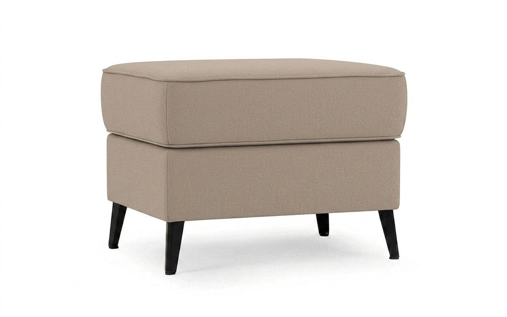 Laguna pouf in Dumont 02 fabric, product photo on white background