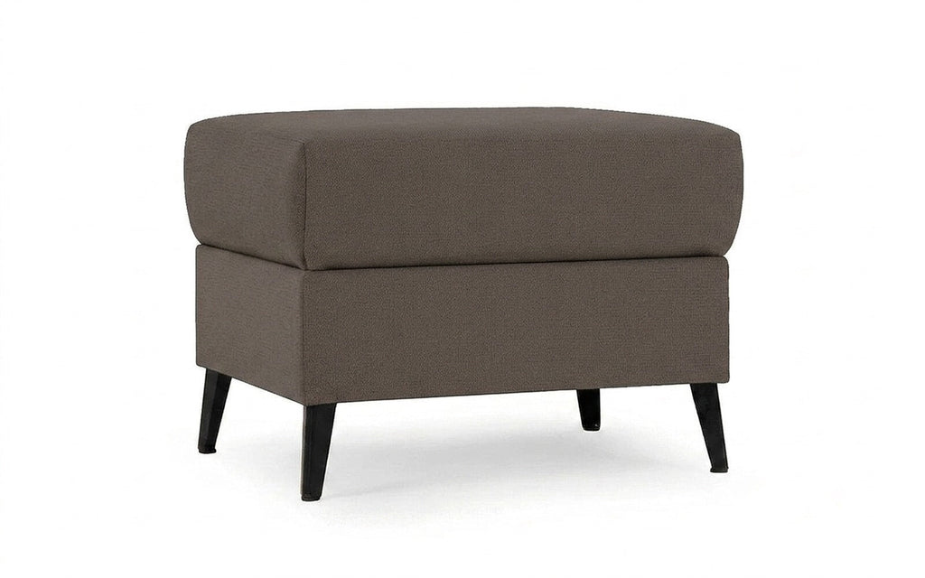 Laguna pouf in Dumont 08 fabric, product photo on white background