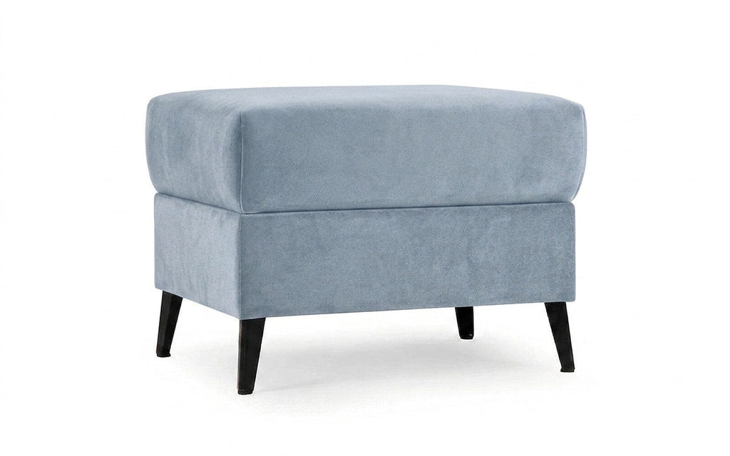 Laguna pouf in Galaktika Cloud fabric, product photo on white background
