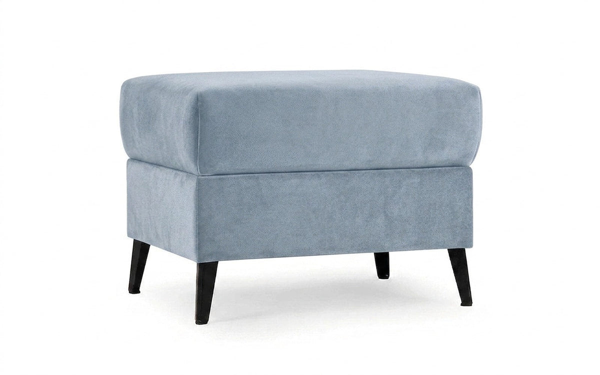 Laguna pouf in Galaktika Cloud fabric, product photo on white background