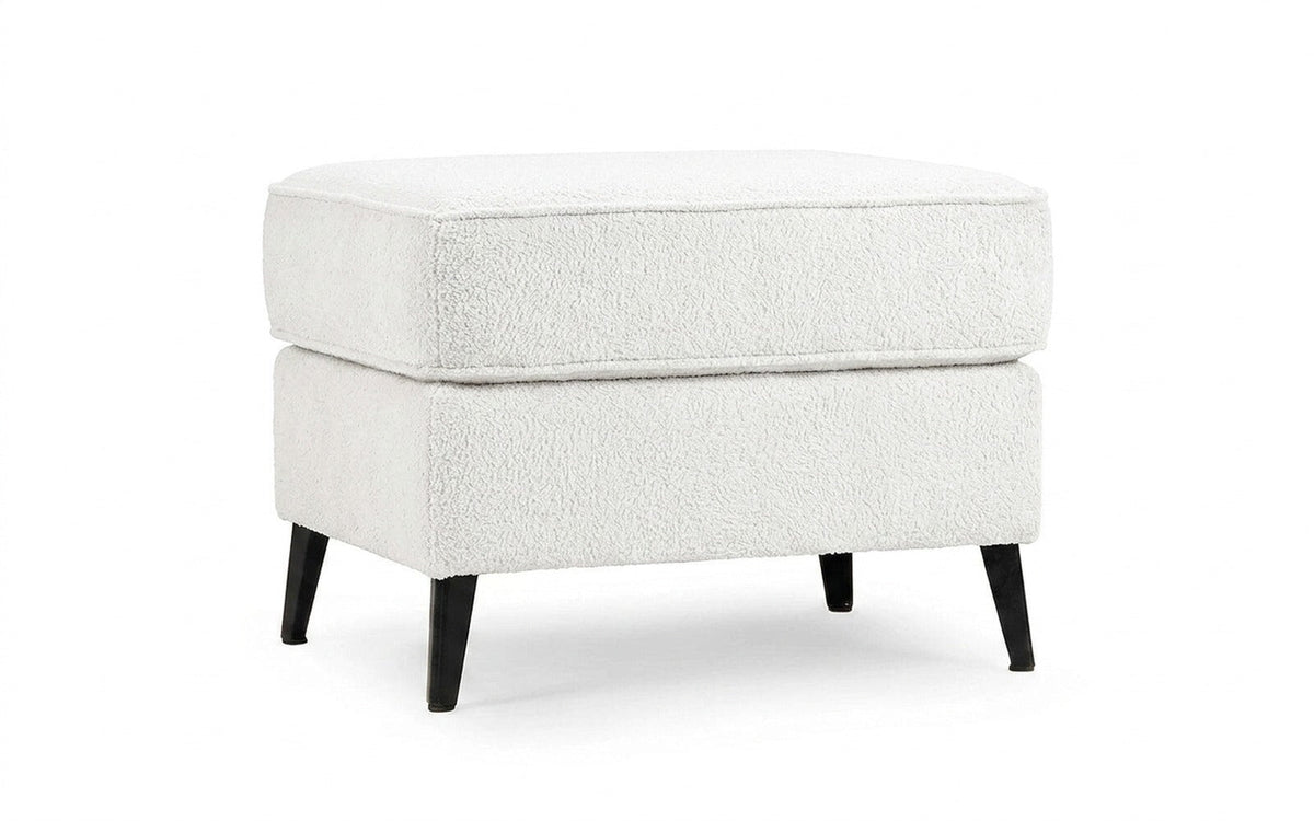 Laguna pouf in Soul 000 fabric, product photo on white background