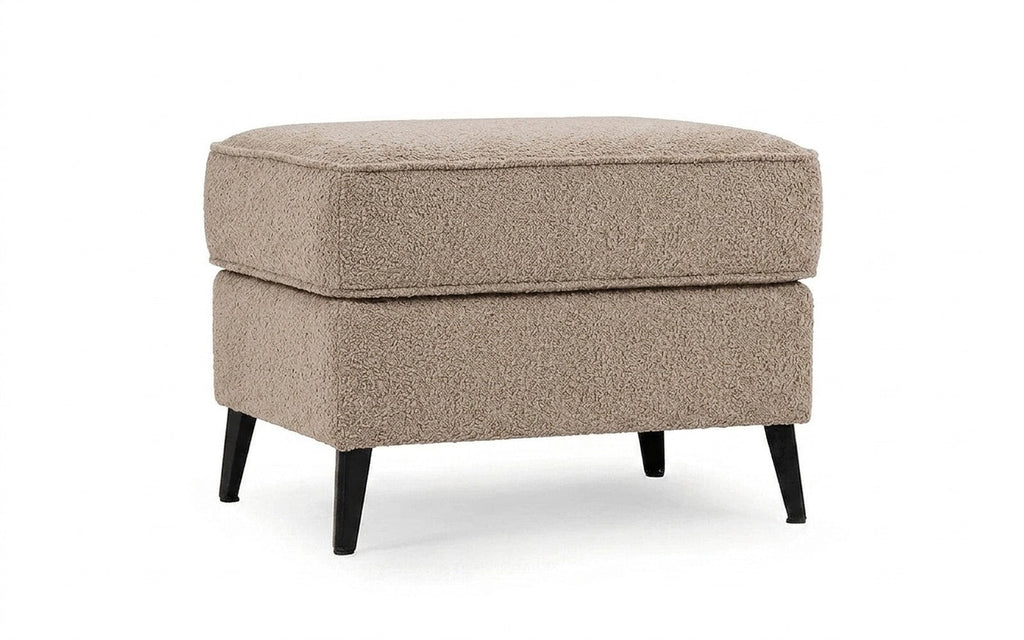 Laguna pouf in Soul 112 fabric, product photo on white background