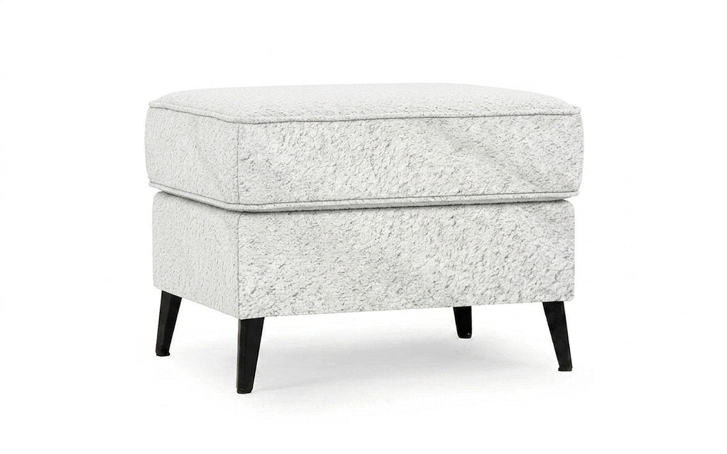 Laguna pouf in Soul 900 fabric, product photo on white background
