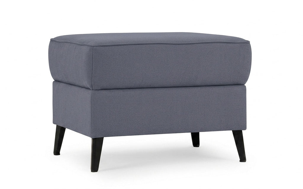 Laguna pouf in Velutto 32 fabric, product photo on white background