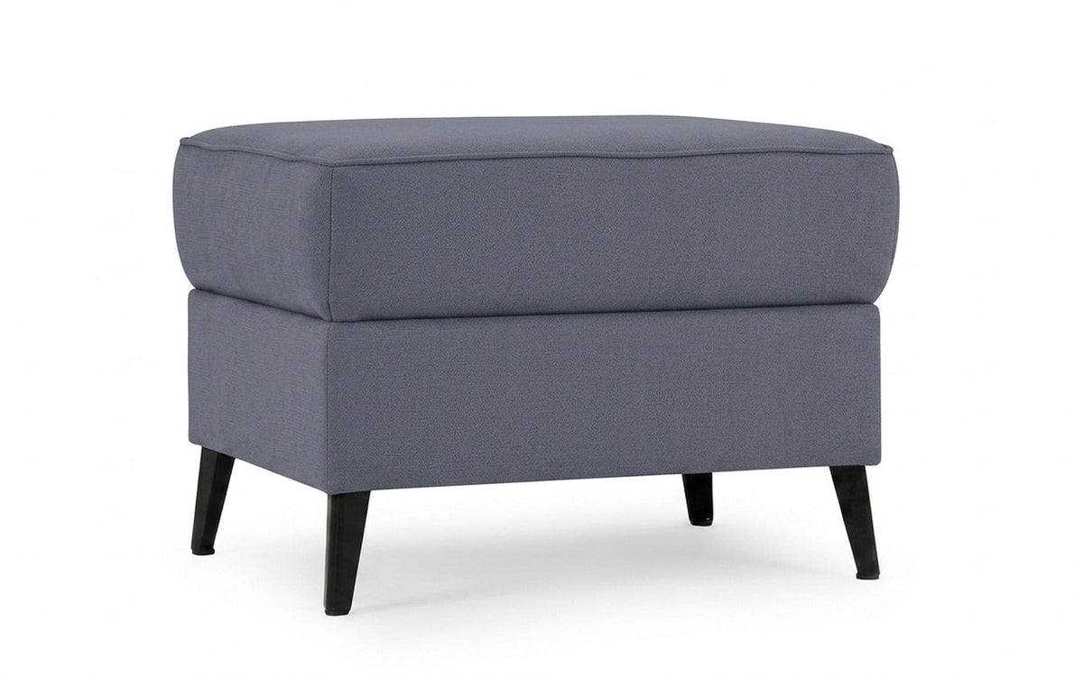 Laguna pouf in Velutto 32 fabric, product photo on white background