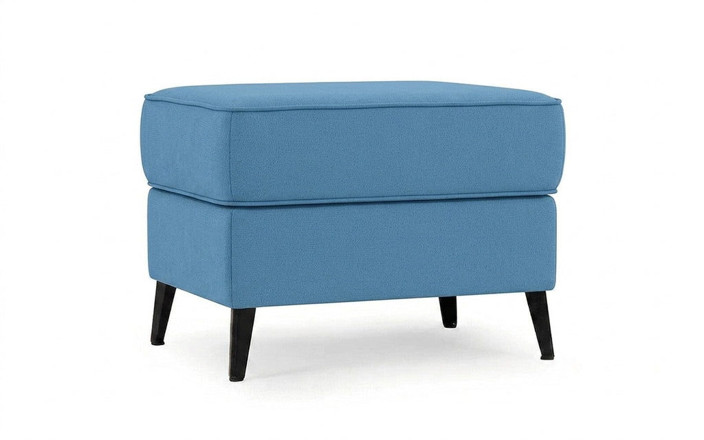 Laguna pouf in Velutto 47 fabric, product photo on white background