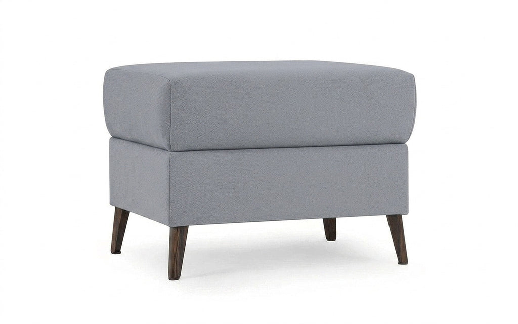 Laguna pouf in Velutto 52 fabric, product photo on white background