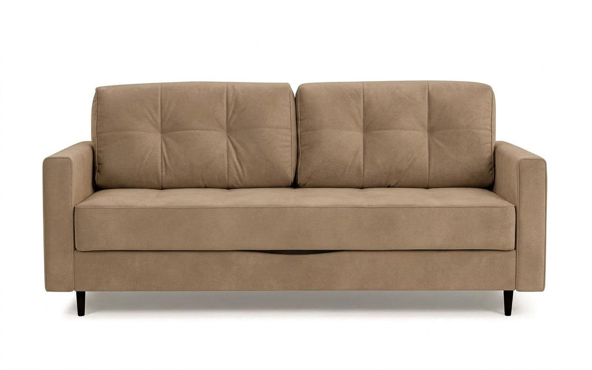 Amani Pro sofa bed in Casanova Beige fabric, product photo on white background